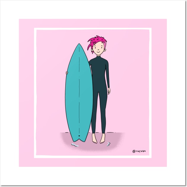 Surfer Girl #3 Wall Art by rafs84